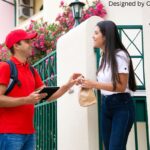 A Girl Talk To a Delivery Boy