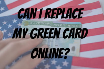 Can I replace my green card online?