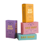 Beautifully designed custom soap packaging with eco-friendly materials.