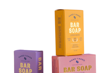 Beautifully designed custom soap packaging with eco-friendly materials.