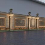 Boundary Wall Designs From Stone Art By SKL