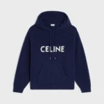 CELINE HOODED SWEATER IN RIBBED WOOL