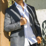 mens linen blazer