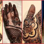 stylish front hand mehndi design