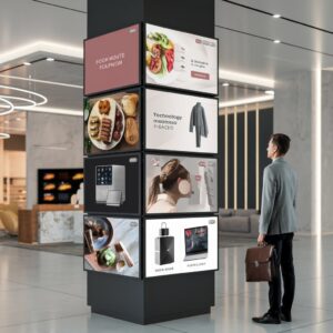 Increasing Engagement with Vertical Digital Signage: A Strategic Approach
