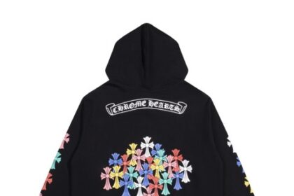 Chrome Hearts Multi Color Cross Cemetery Hoodie Black