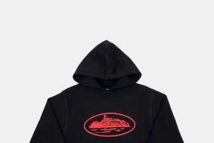 Corteiz Alcatraz Hoodie Black/Red