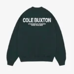 Green Cole Buxton Sportswear Sweatshirt Back - Cole Buxton