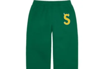 Supreme-S-Logo-Sweatpant-Green