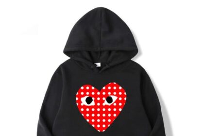 CDG-White-Dotted-Heart-Hoodie